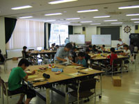 船の工作教室の様子