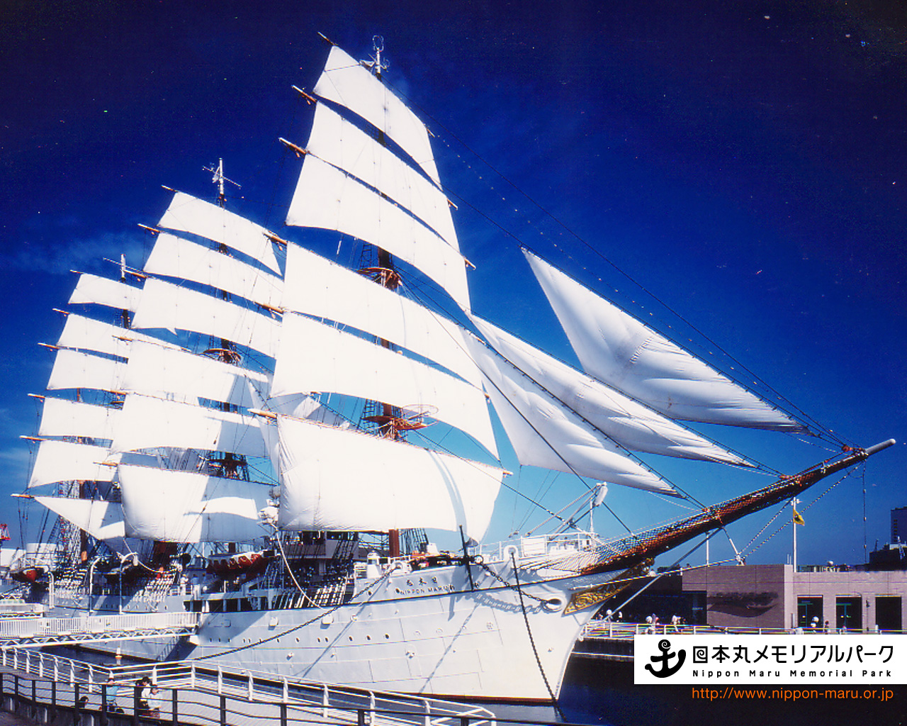 壁紙ダウンロード 帆船日本丸 横浜みなと博物館
